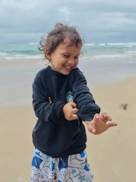Tharuliya, The littlest member of our beach family