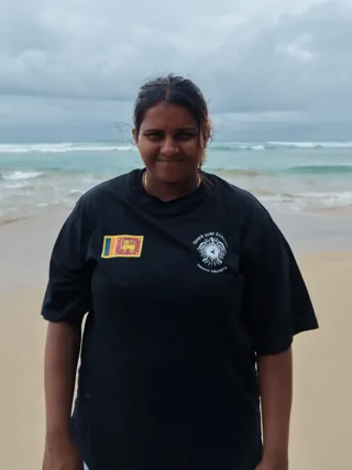 Thakshila on Kabalana Beach